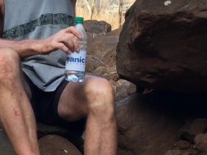 74. Water Bottle from Airplane